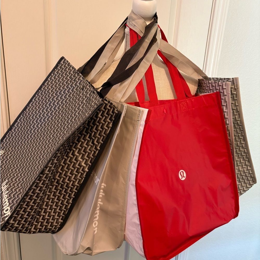 lululemon athletica Red and Black Tote Collection